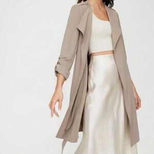 Aritzia Babaton Quincey Jacket Trench Small S Khaki Beige
